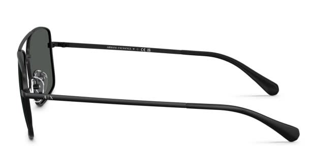 Armani Exchange AX2054S black frame with dark grey lenses. Lenses