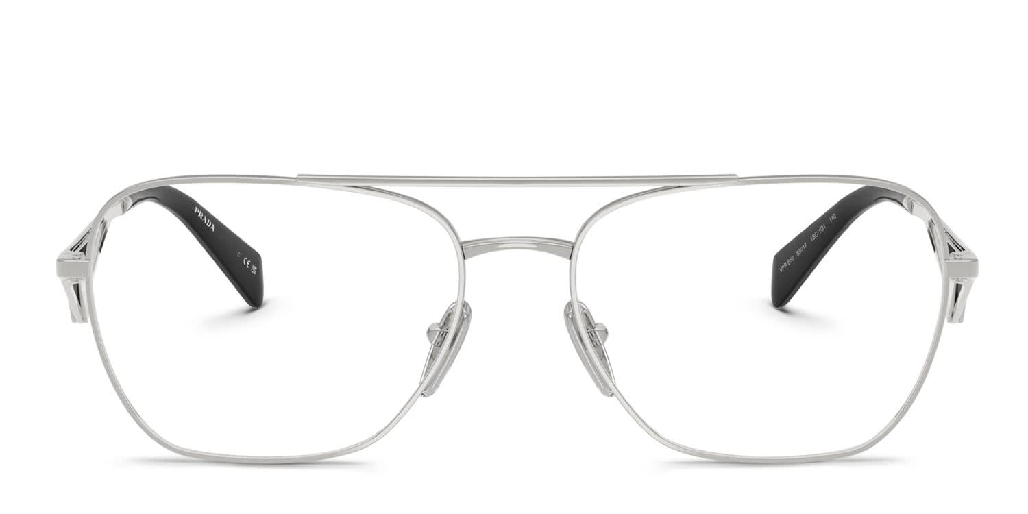 Prada PRB50V Silver glasses - Silver - Frontal View