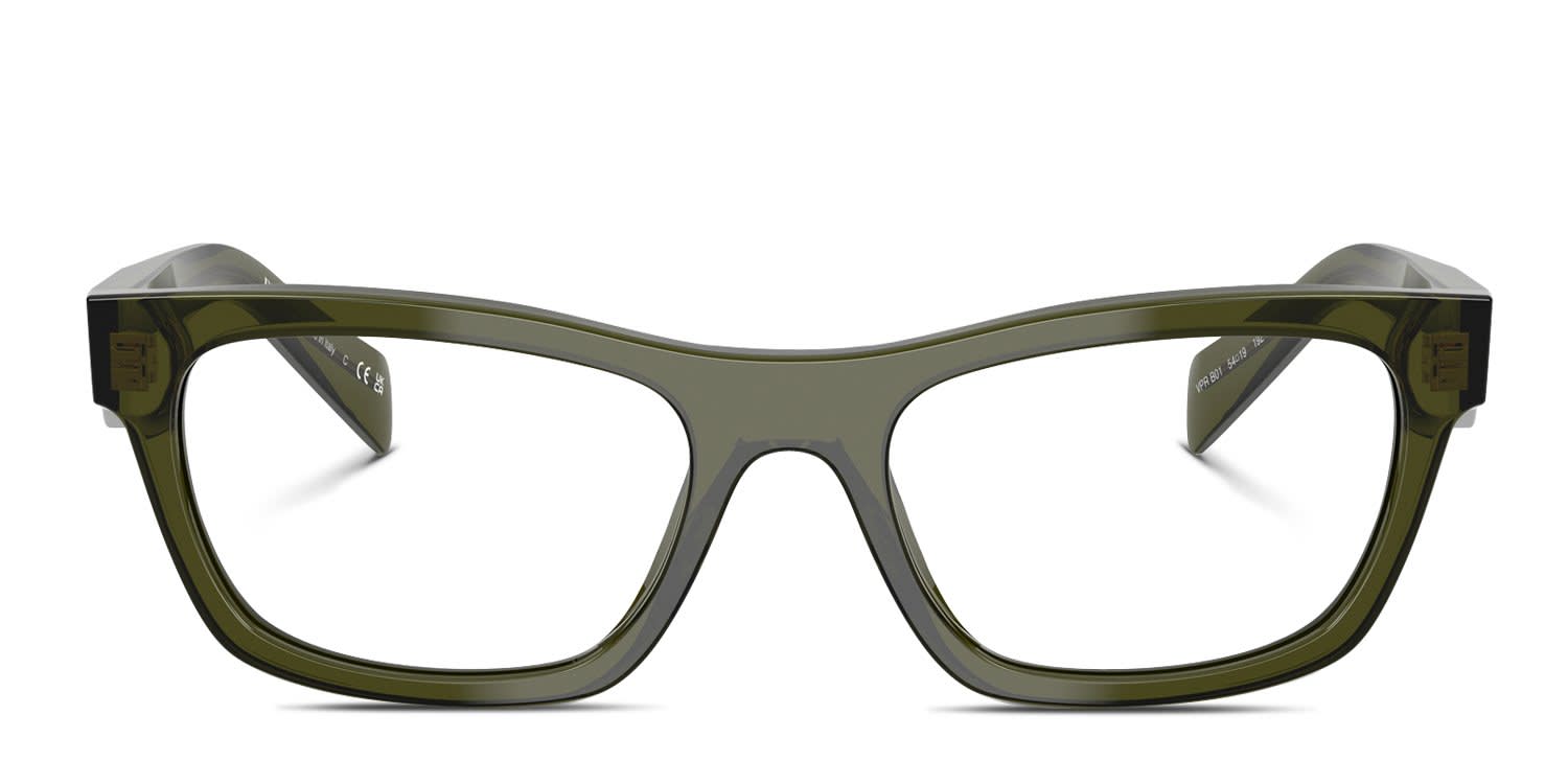 Prada PRB01V Green glasses - Green - Frontal View