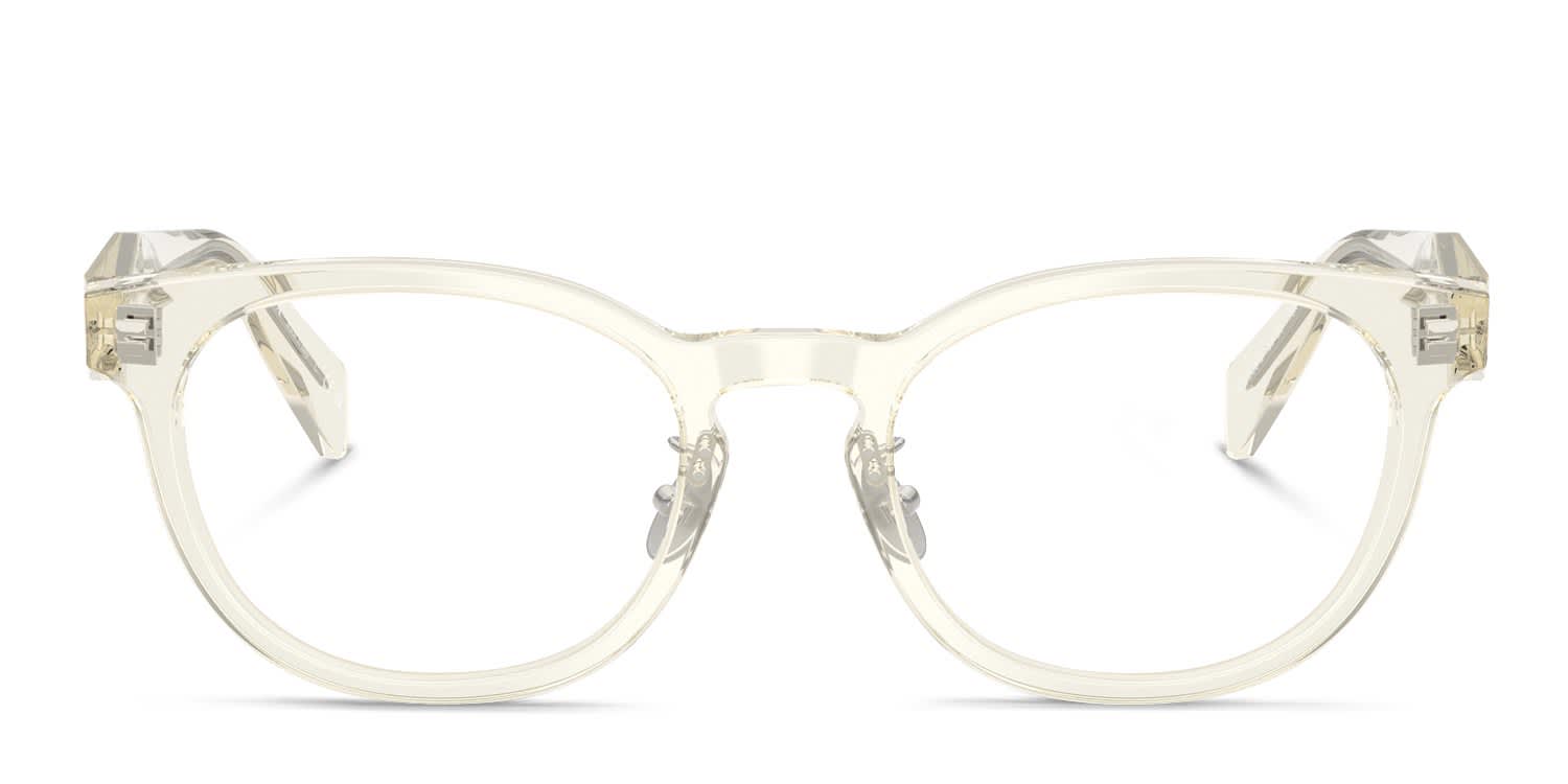 Prada PRB06VD Clear, Beige glasses - Clear / Beige - Frontal View
