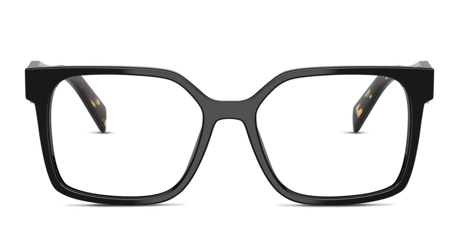 Prada PRB03V Black glasses - Black - Frontal View