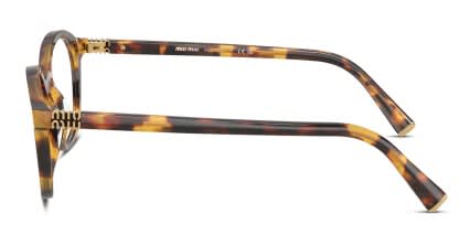Miu Miu MU02WV Bronze, Tortoise glasses - Bronze / Tortoise - Side View