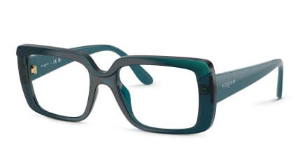 Vogue VO5636U Blue, Clear glasses - Blue / Clear - Angle View