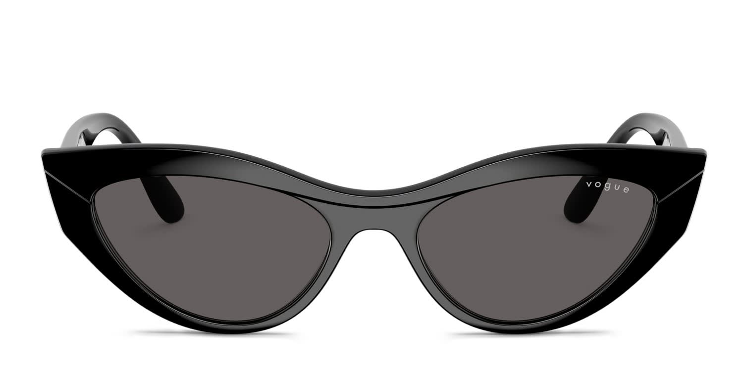 Adam Selman x Le Specs The Last Lolita Shiny Black Sunglasses