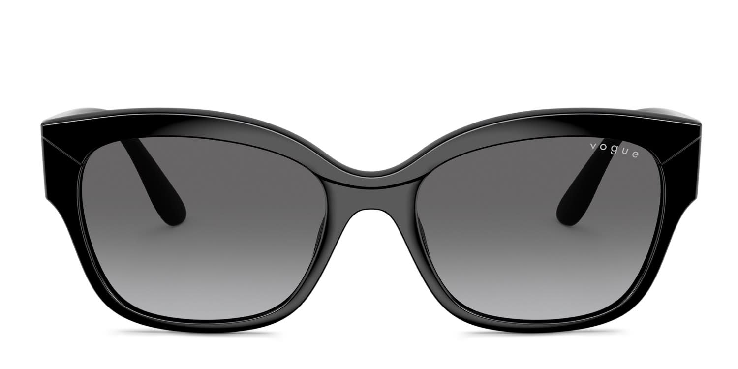 Vogue VO5638SU Black, Gray glasses - Black / Gray - Frontal View