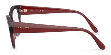 Vogue VO5635U Red, Clear glasses - Red / Clear - Side View