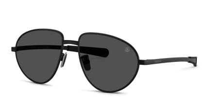 Moncler ME4009 Vizla Black, Gray glasses - Black / Gray - Angle View