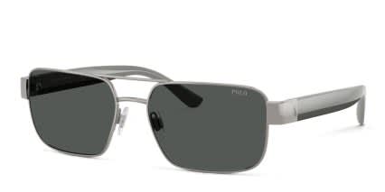 Polo Ralph Lauren PH3161 Gunmetal, Gray glasses - Gunmetal / Gray - Angle View