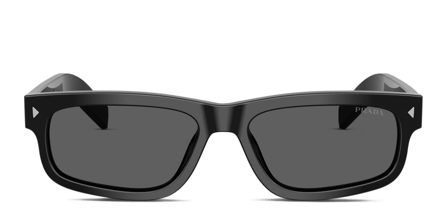 Prada PRB11S Black glasses - Black / Gray - Frontal View