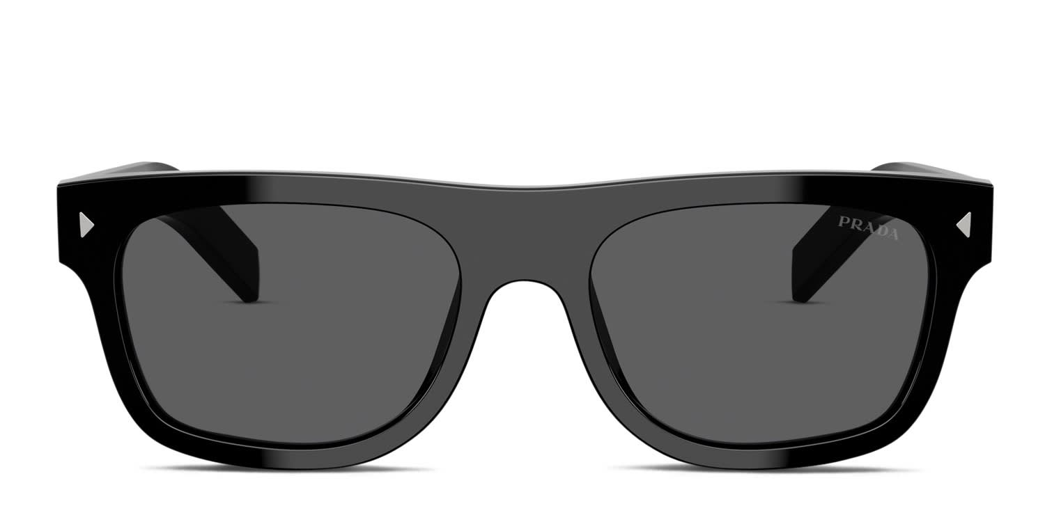 Prada PRB12S Black glasses - Black / Gray - Frontal View