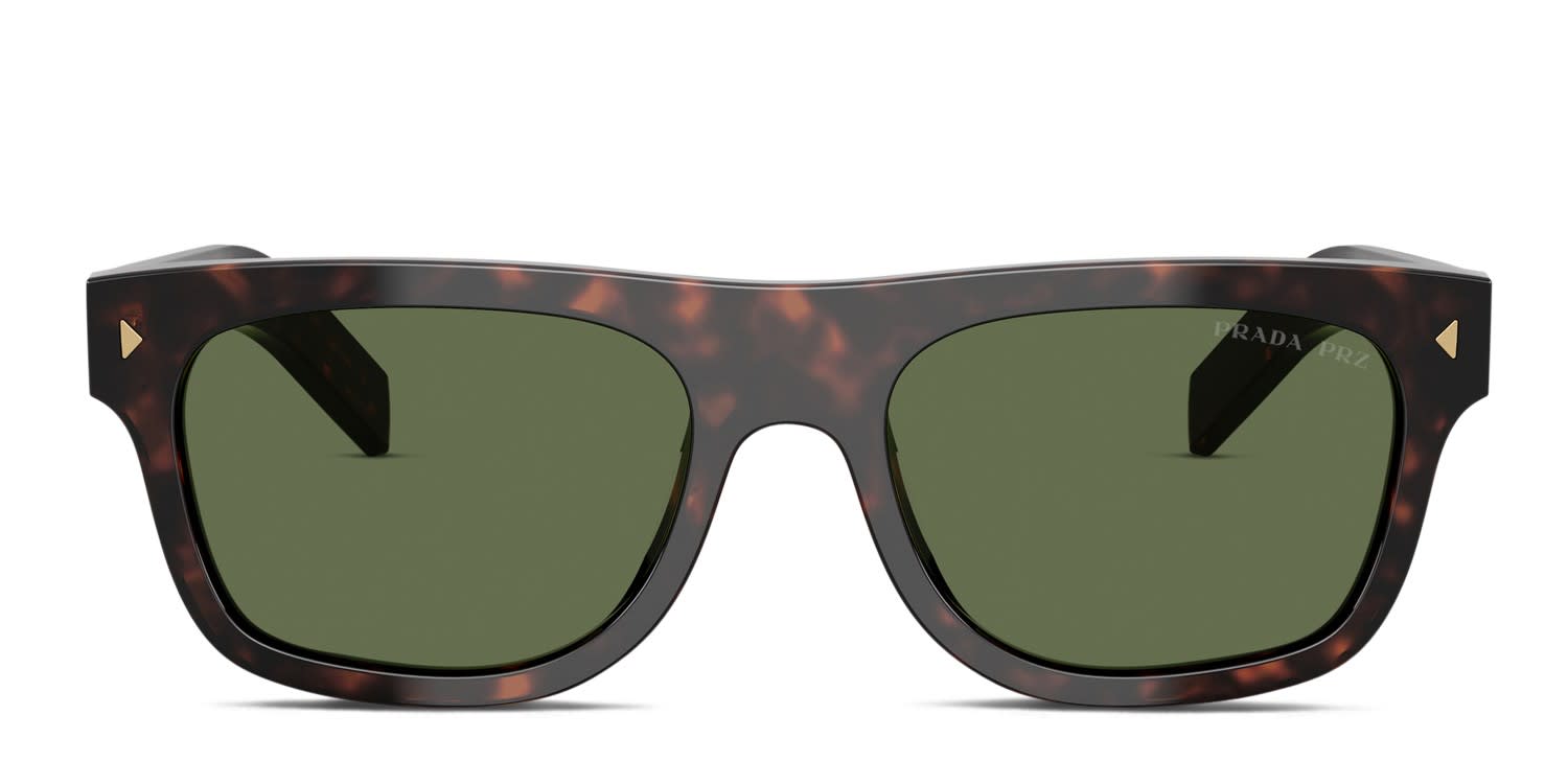 Prada PRB12S Tortoise glasses - Tortoise / Green - Frontal View