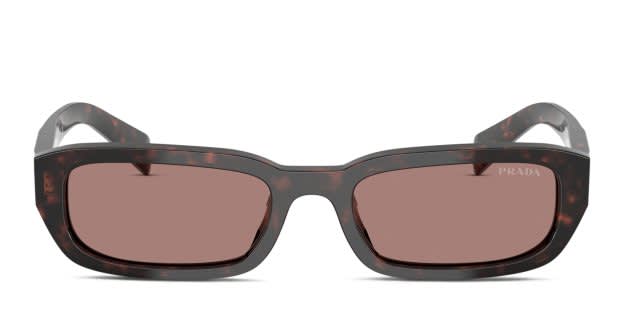 Prada PRB06S tortoise frame with light brown lenses. Lenses
