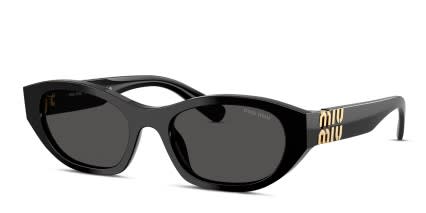 Miu Miu MUA03S Black glasses - Black / Gray - Angle View