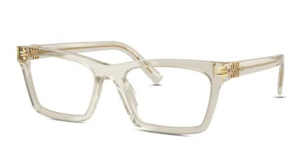 Miu Miu MU04WV Clear glasses - Clear - Angle View