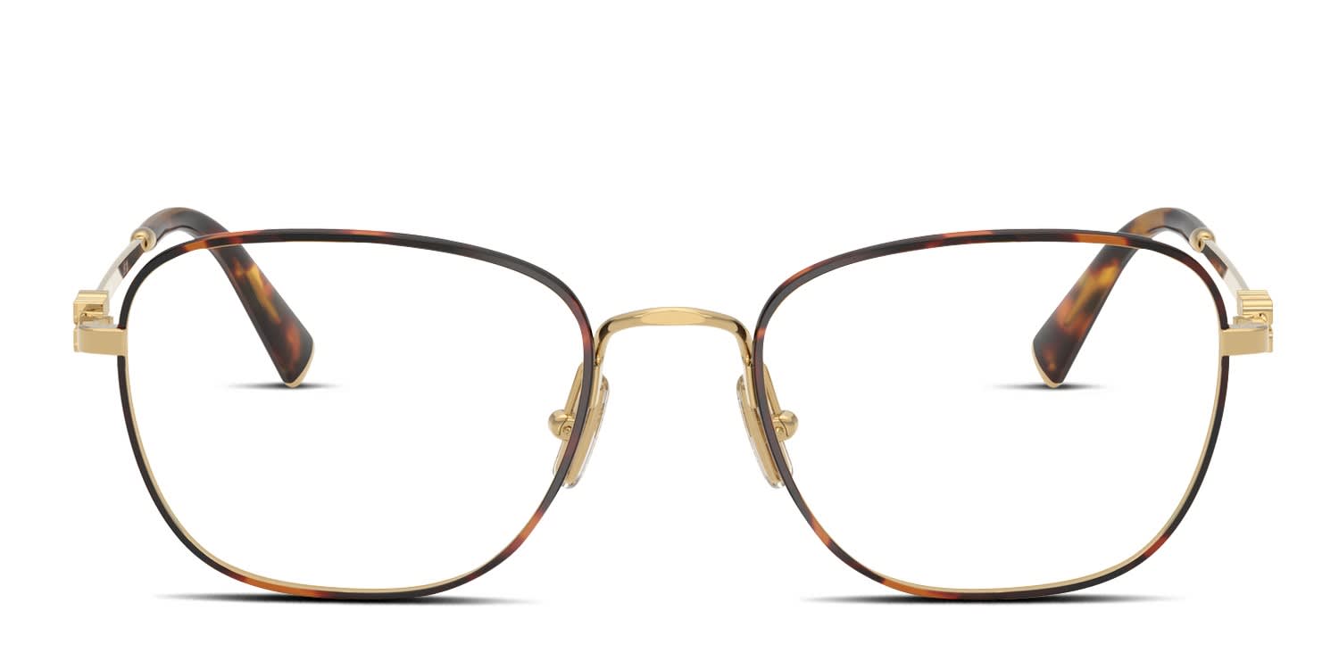 Miu Miu MU50WV Tortoise, Gold glasses - Tortoise / Bronze - Frontal View