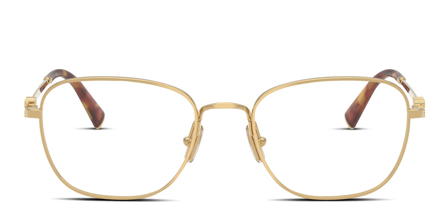 Miu Miu MU50WV Gold glasses - Gold - Frontal View