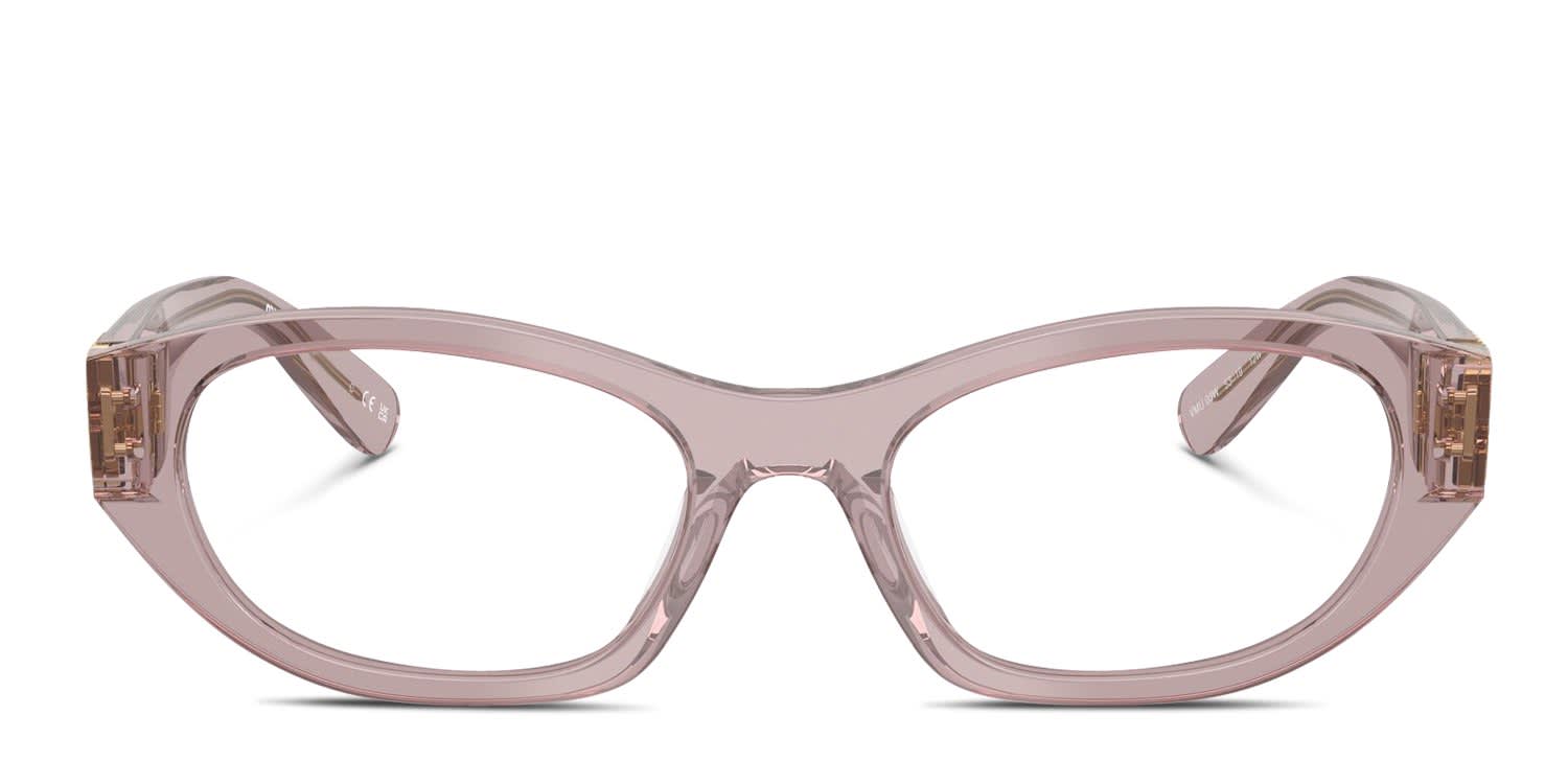 Miu Miu MU03WV Pink, Clear glasses - Pink / Clear - Frontal View