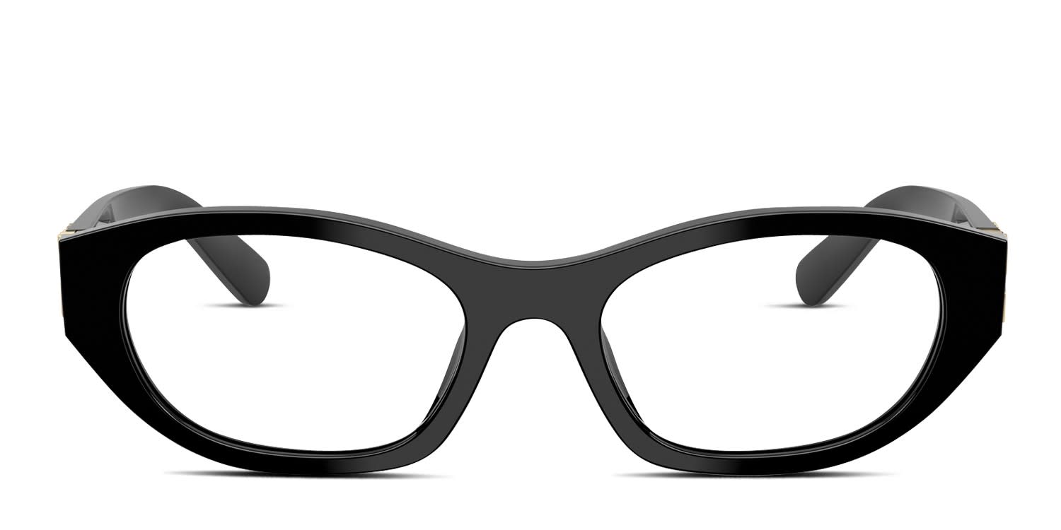 Miu Miu MU03WV Black glasses - Black - Frontal View