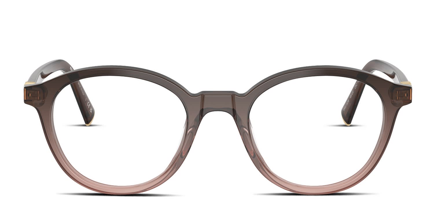 Miu Miu MU02WV Red glasses - Brown / Beige - Frontal View