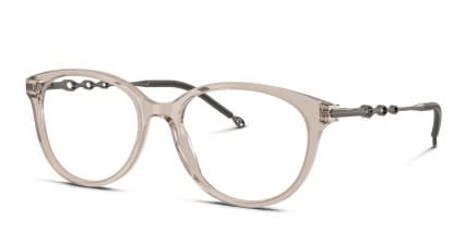 Diesel DL4007 Clear, Brown glasses - Clear / Brown - Angle View