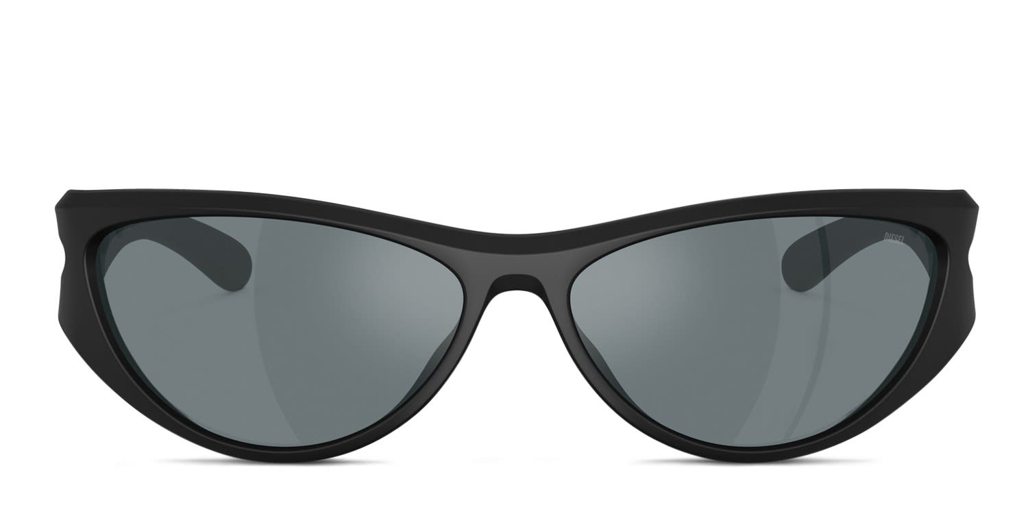 Diesel DL3004U Black glasses - Black - Frontal View