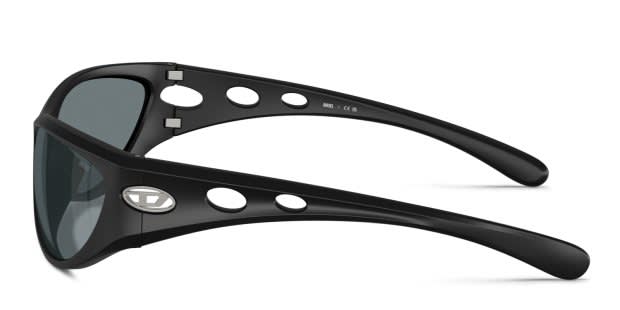 Diesel DL3004U black frame with black mirror lenses. Lenses