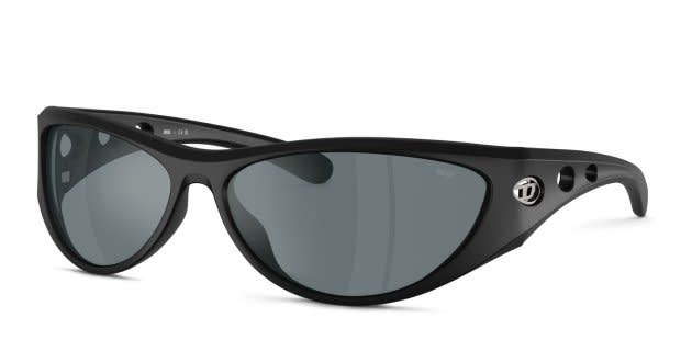Diesel DL3004U black frame with black mirror lenses. Lenses
