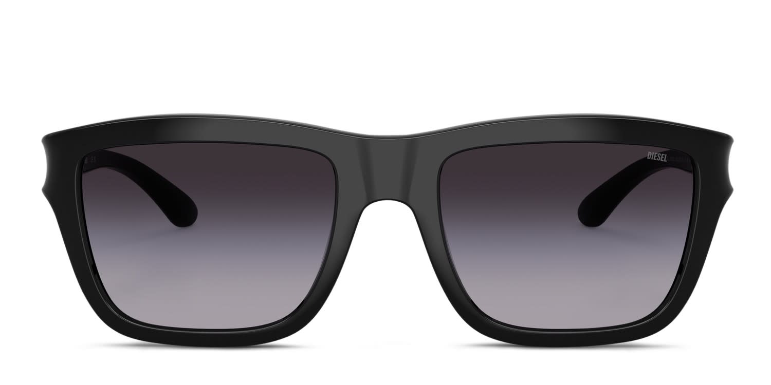 Diesel DL3006U Black, Gray glasses - Black / Gray - Frontal View