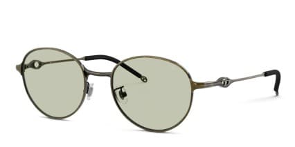 Diesel DL1012D Gray, Green glasses - Gray / Green - Angle View