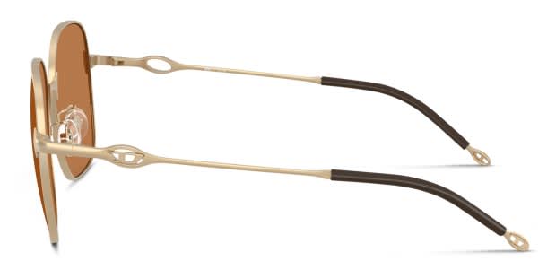 Diesel DL1010D gold frame with brown lenses. Lenses provide  display picture 2