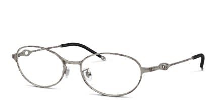 Diesel DL5004D Silver glasses - Silver - Angle View