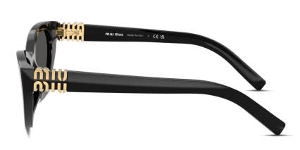 Miu Miu MUA04S Black glasses - Black / Gray - Side View