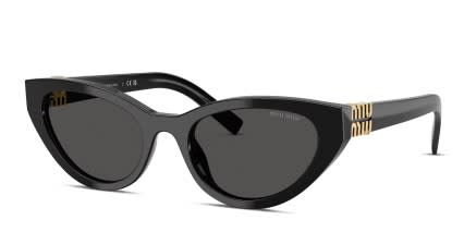 Miu Miu MUA04S Black glasses - Black / Gray - Angle View