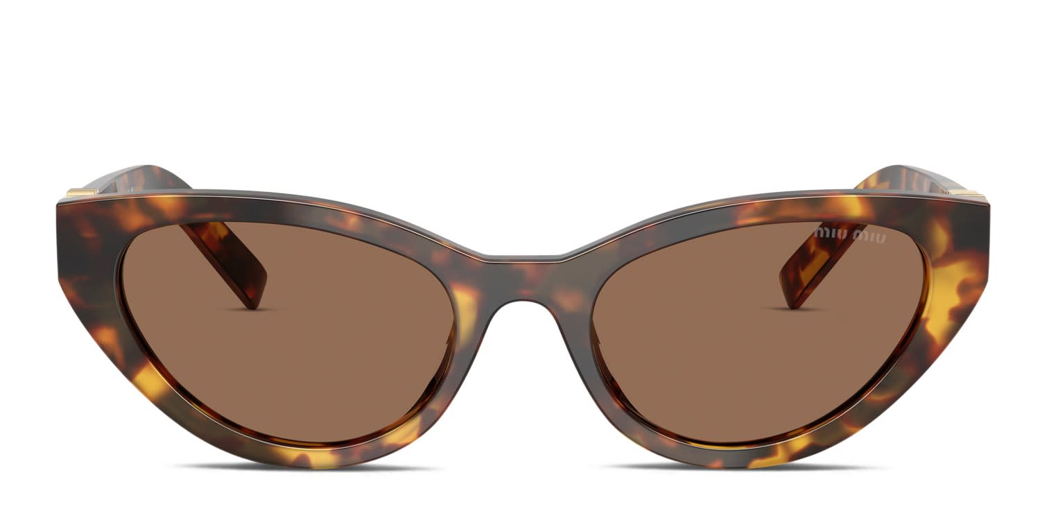 Miu Miu MUA04S Tortoise, Bronze glasses - Tortoise / Bronze / Brown - Frontal View