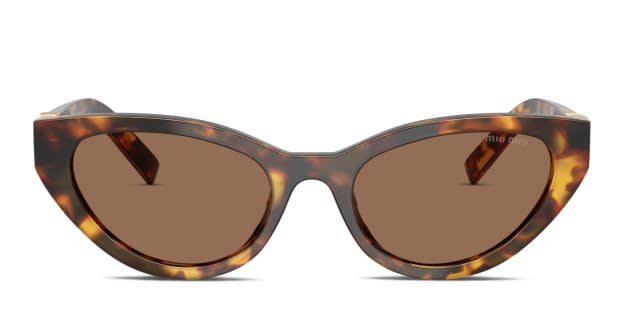 Miu Miu Brown Tortoise Sunglasses Miu Miu MU 04ZS S (50 - 18) with Brown lenses and Tortoise  main image 4