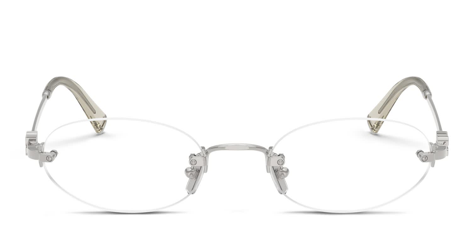 Miu Miu MU53WV Silver glasses - Silver - Frontal View