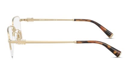 Miu Miu MU52WV Gold glasses - Gold - Side View
