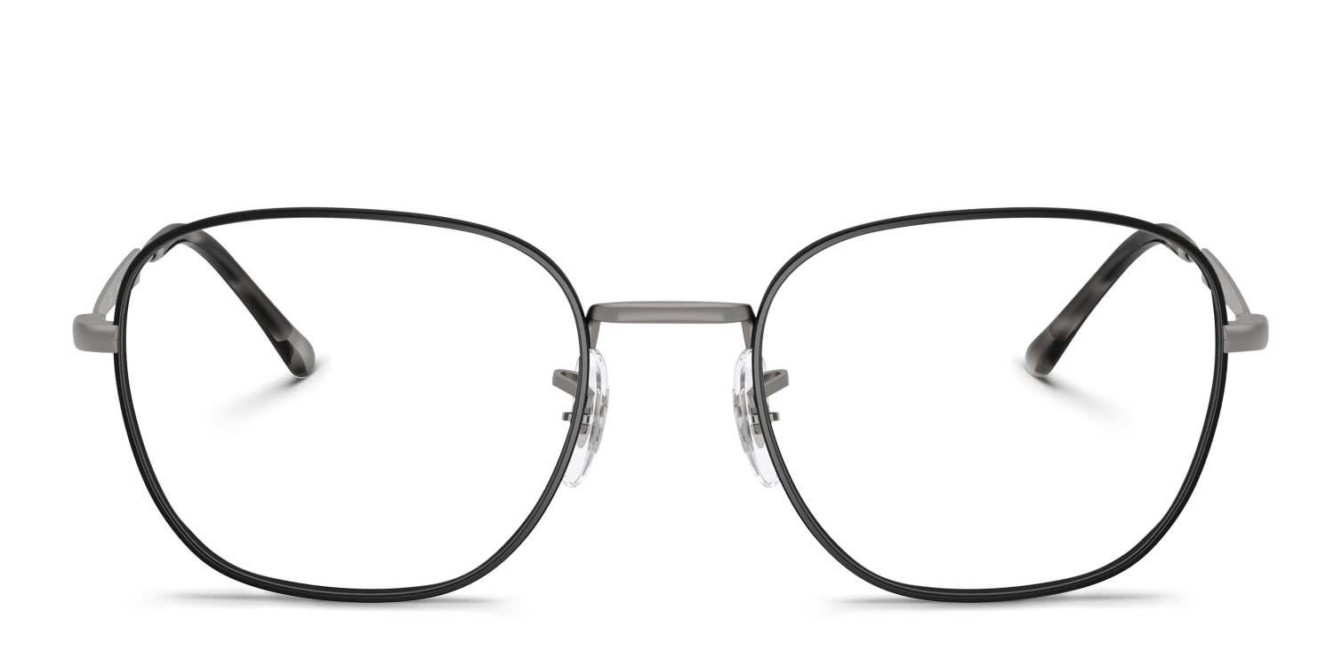 Ray-Ban RX6534 Black, Gunmetal glasses - Black / Gunmetal - Frontal View
