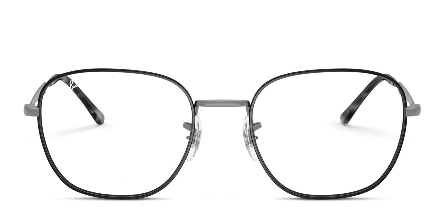 Ray-Ban RX6534 Black, Gunmetal glasses - Black / Gunmetal - Frontal View