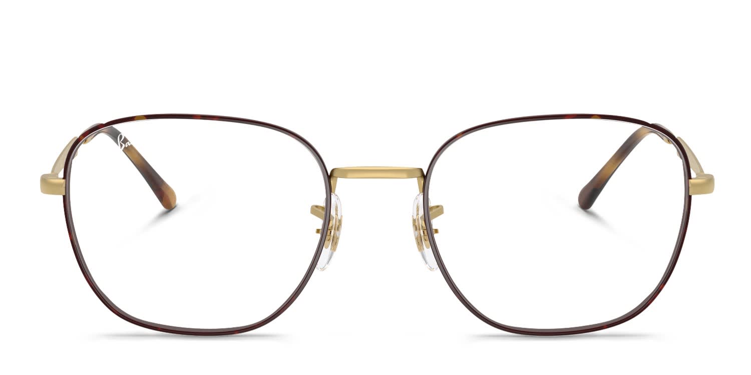 Ray-Ban RX6534 Tortoise, Gold glasses - Tortoise / Gold - Frontal View