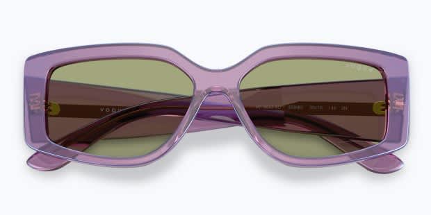 Vogue VO5642SU clear , purple frame with green lenses  display picture 2