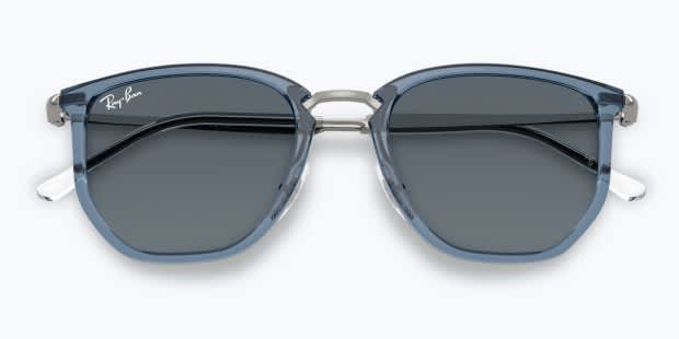 Ray-Ban RB4451 clear , blue frame with blue lenses. Lenses provide