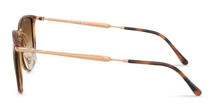 Ray-Ban RB4451 Clear, Orange, Brown glasses - Clear / Orange / Brown - Side View