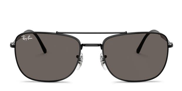 Ray-Ban RB3755 black frame with dark grey lenses. Lenses  display picture 3