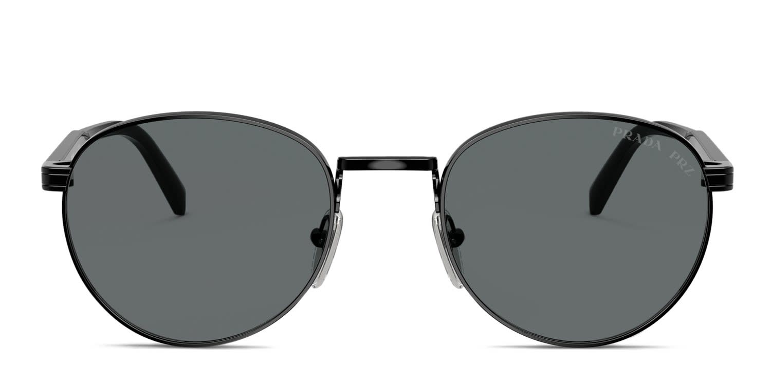 Prada PRB51S Shiny Black glasses - Shiny Black - Frontal View
