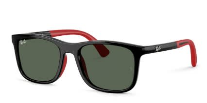 Ray-Ban RJ9084S Kids Black glasses - Black - Angle View