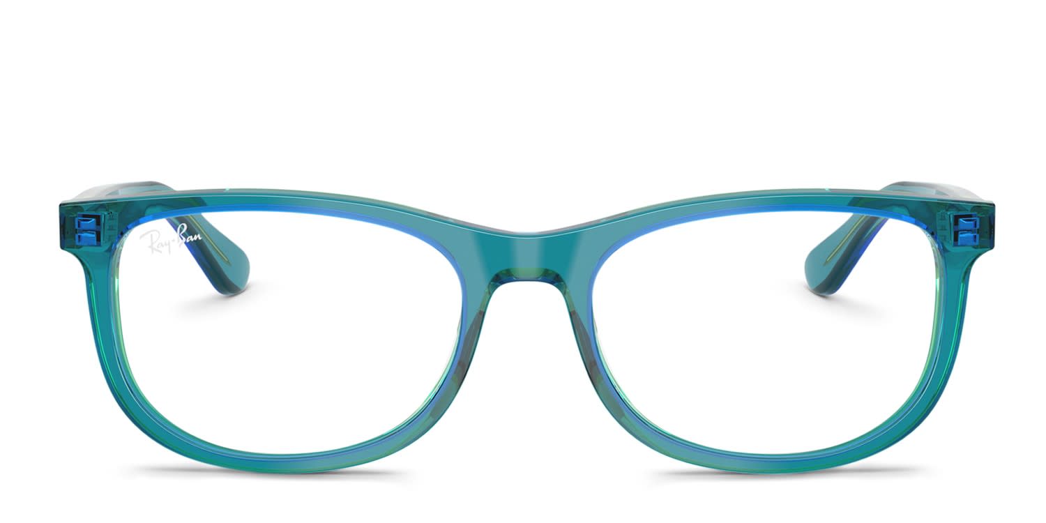 Ray-Ban RY1642 Kids Green, Blue glasses - Green / Blue - Frontal View