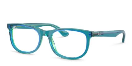 Ray-Ban RY1642 Kids Green, Blue glasses - Green / Blue - Angle View
