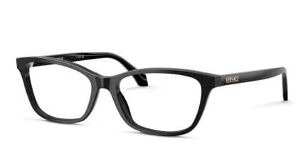 Versace VE3375 Black glasses - Black - Angle View