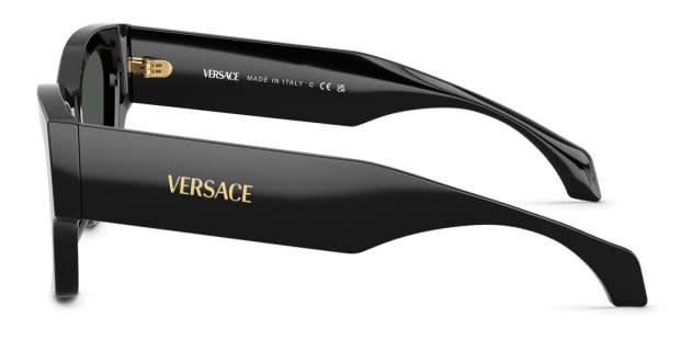 Versace Sunglasses with Black and Chrome Details Versace VE4409 Sunglasses | LensCrafters main image 4